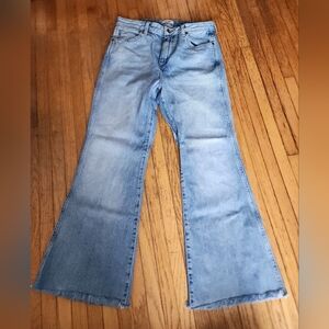Wrangler Retro Light Blue Flare Jeans High Rise